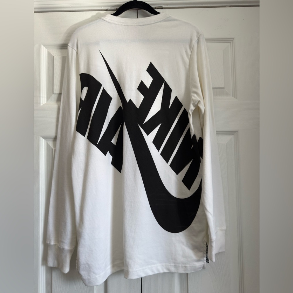 Vintage 90s Nike Air Spellout Crewneck Sweatshirt Men Size Small All Over White - Picture 5 of 9